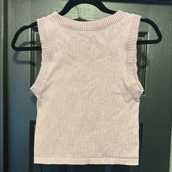 Pink Ribbed Tank Top - Picture 2 of 2